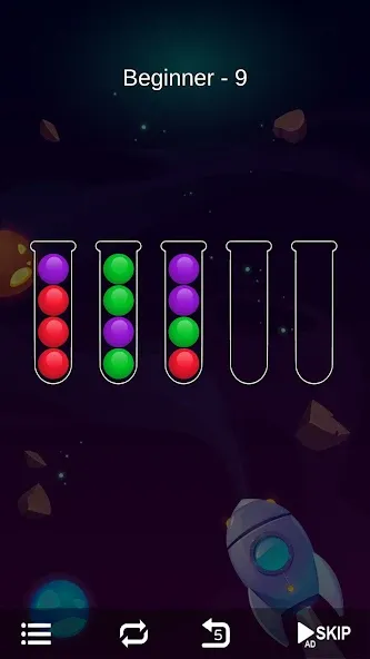 Ball Sort - Bubble Sort Puzzle (Болл Сорт)  [МОД Unlimited Money] Screenshot 3