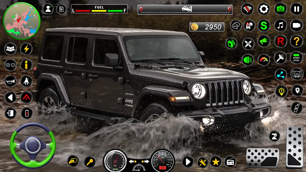 Jeep Driving Simulator offRoad (Джип Драйвинг Симулятор вне дороги)  [МОД Mega Pack] Screenshot 2