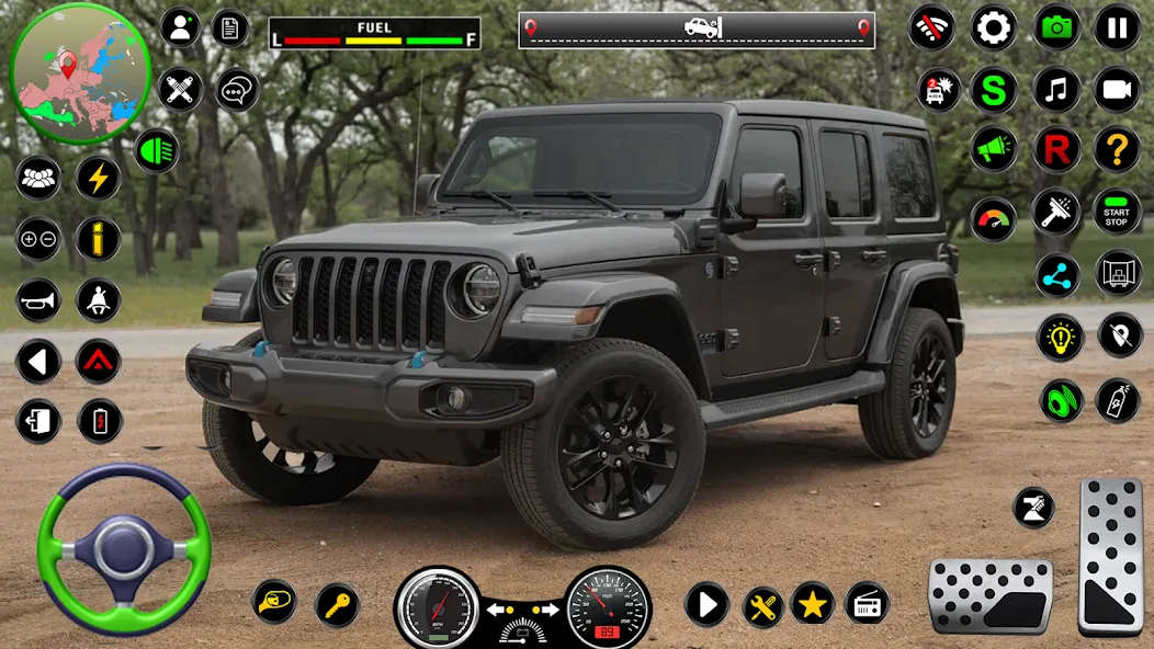 Jeep Driving Simulator offRoad (Джип Драйвинг Симулятор вне дороги)  [МОД Mega Pack] Screenshot 4