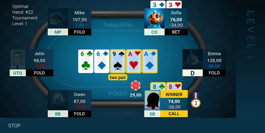 Offline Poker AI - PokerAlfie (Оффлайн Покер ИИ)  [МОД Unlimited Money] Screenshot 5