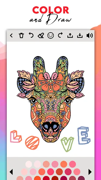 Coloring for adults offline  [МОД Unlocked] Screenshot 3