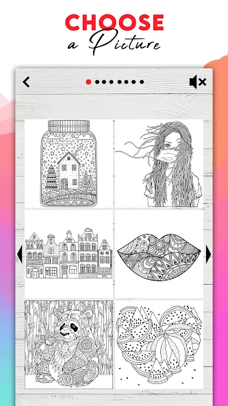 Coloring for adults offline  [МОД Unlocked] Screenshot 5