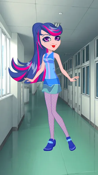 Pony College Student Dress Up (Пони Студент Колледжа Одеваются)  [МОД Много монет] Screenshot 1