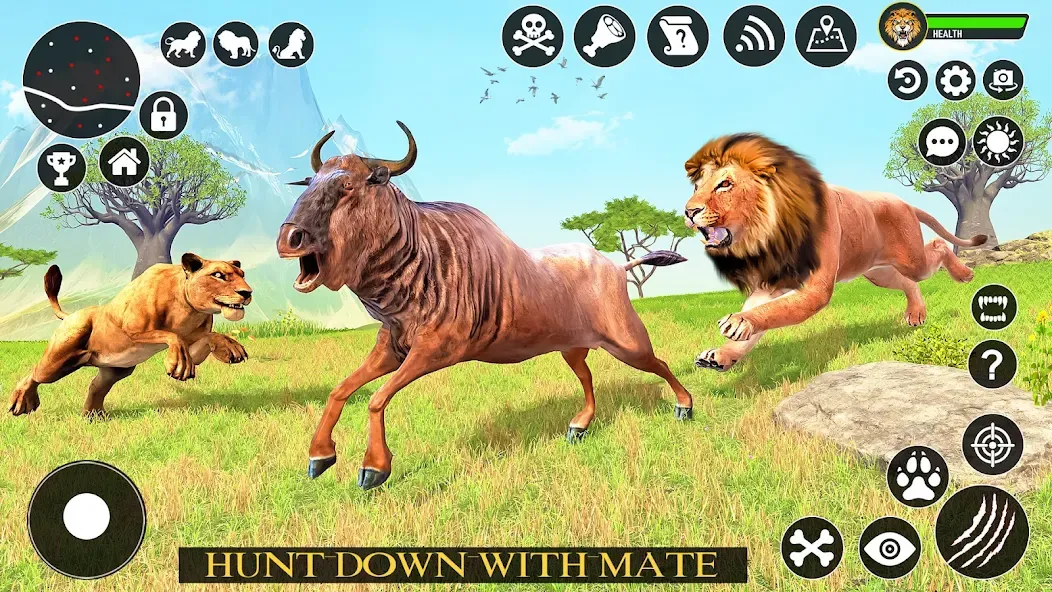 Ultimate Lion Simulator Game (Лайон Симулятор)  [МОД Много денег] Screenshot 1