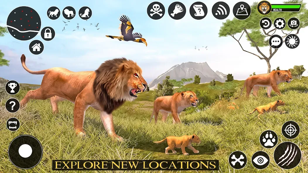 Ultimate Lion Simulator Game (Лайон Симулятор)  [МОД Много денег] Screenshot 2