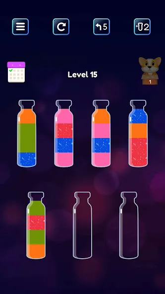 Soda Sort: Water Color Puzzle (Сода Сорт)  [МОД Unlimited Money] Screenshot 3