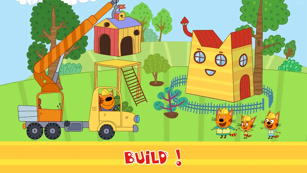 Kid-E-Cats Cars, Build a house  [МОД Unlocked] Screenshot 5