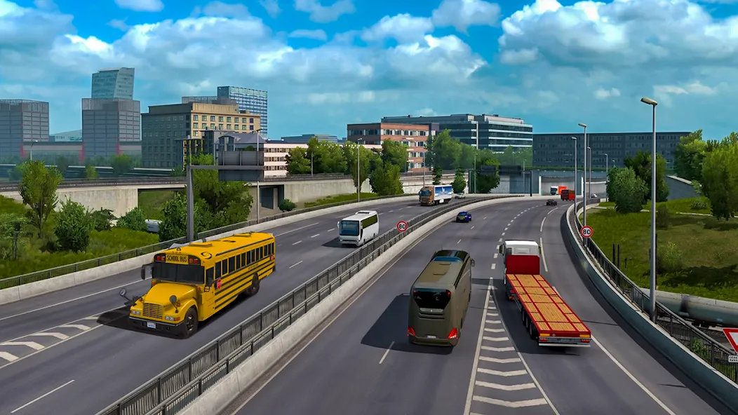 School Bus Transport Simulator (Школьный Автобусный Транспортный Симулятор)  [МОД Меню] Screenshot 4