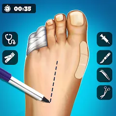 Скачать взлом Hospital Surgeon: Doctor Game  [МОД Бесконечные монеты] - полная версия apk на Андроид