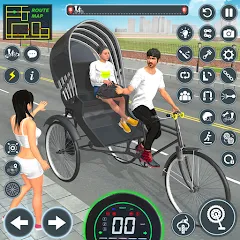 Скачать взломанную BMX Cycle Games 3D Cycle Race (игры на велосипеде 3D гонка)  [МОД Все открыто] - полная версия apk на Андроид