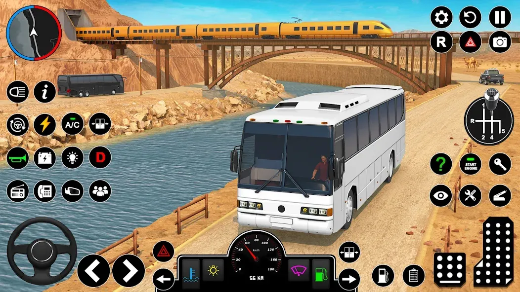 Offroad Bus Simulator Bus Game (Оффроуд Автобус Симулятор Игра)  [МОД Mega Pack] Screenshot 1