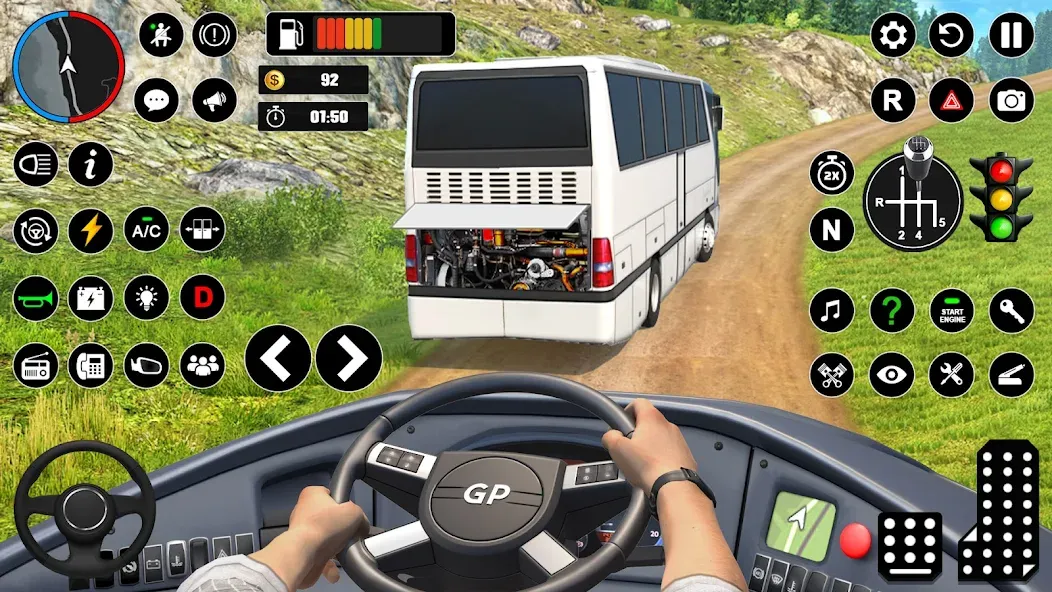 Offroad Bus Simulator Bus Game (Оффроуд Автобус Симулятор Игра)  [МОД Mega Pack] Screenshot 3