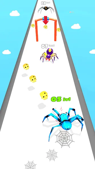 Insect Run - Spider Evolution (Инсект Эволюшн Ран)  [МОД Бесконечные монеты] Screenshot 3