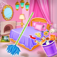 Взлом Princess house cleaning advent  [МОД Бесконечные деньги] - полная версия apk на Андроид