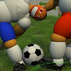 Взлом Goofball Goals Soccer Game 3D (Гуфбол Голз Соккер Гейм 3Д)  [МОД Много монет] - полная версия apk на Андроид