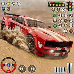 Скачать взломанную Real Rally Drift & Rally Race (Риал Ралли)  [МОД Все открыто] - полная версия apk на Андроид