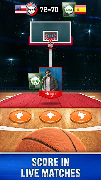 Basketball Rivals: Sports Game (Баскетбол Ривалс)  [МОД Бесконечные монеты] Screenshot 1