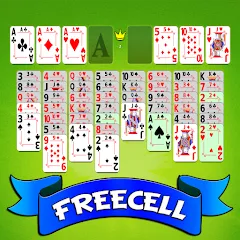 Скачать взломанную FreeCell Solitaire - Card Game  [МОД Бесконечные монеты] - полная версия apk на Андроид