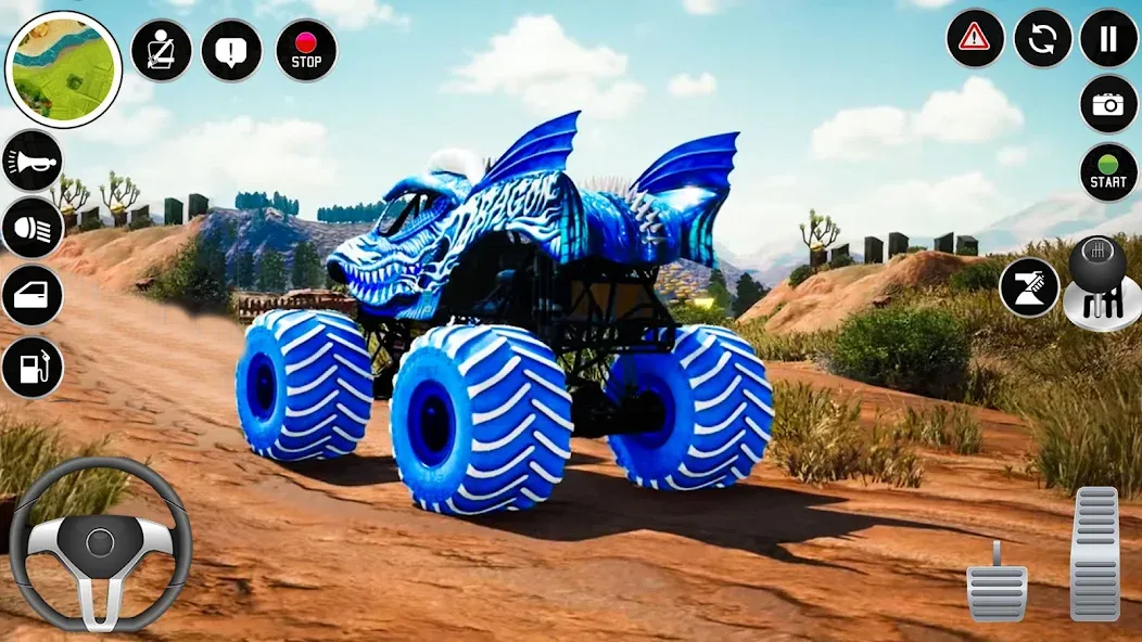 Extreme Monster Truck Game 3D (Монстр Трак Экстремальные Игры)  [МОД Unlocked] Screenshot 5