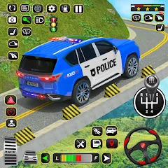 Скачать взломанную Police Car Driving School Game (Полицейская школа вождения автомобилей)  [МОД Много денег] - полная версия apk на Андроид