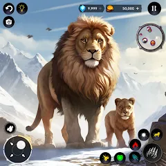 Взлом Lion Simulator Wild Lion Games  [МОД Unlimited Money] - полная версия apk на Андроид