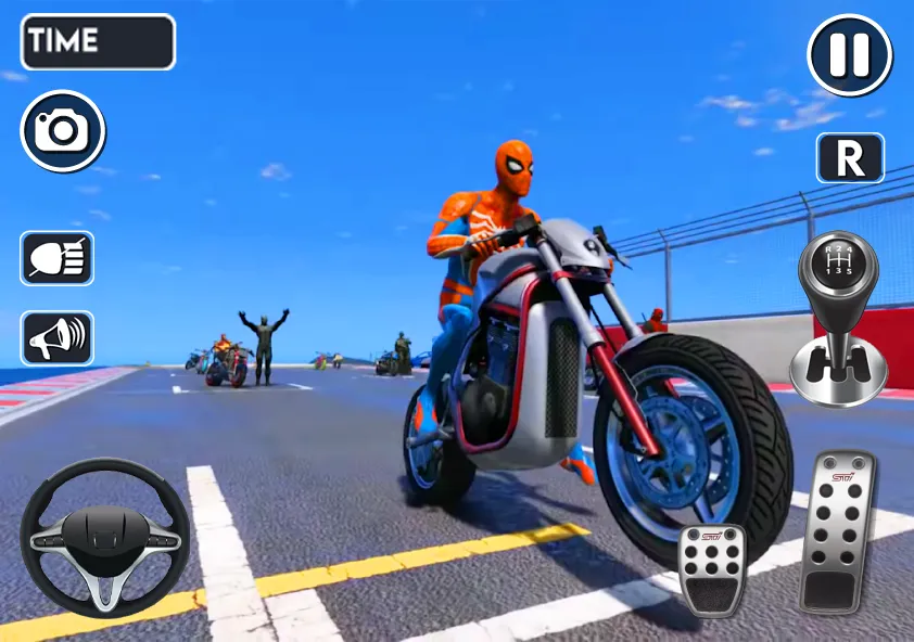 Spider Bike Stunt 3D Mega Ramp  [МОД Все открыто] Screenshot 4