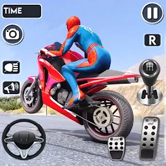 Взломанная Spider Bike Stunt 3D Mega Ramp  [МОД Все открыто] - последняя версия apk на Андроид