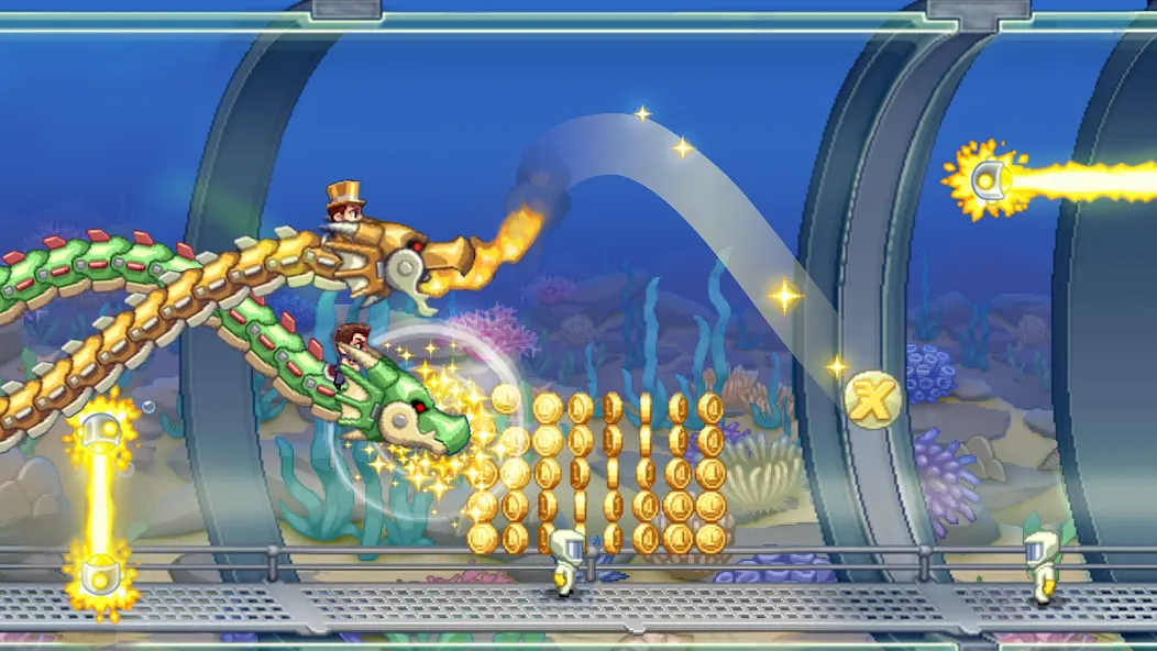 Jetpack Joyride (Джетпак Джойрайд)  [МОД Unlocked] Screenshot 1