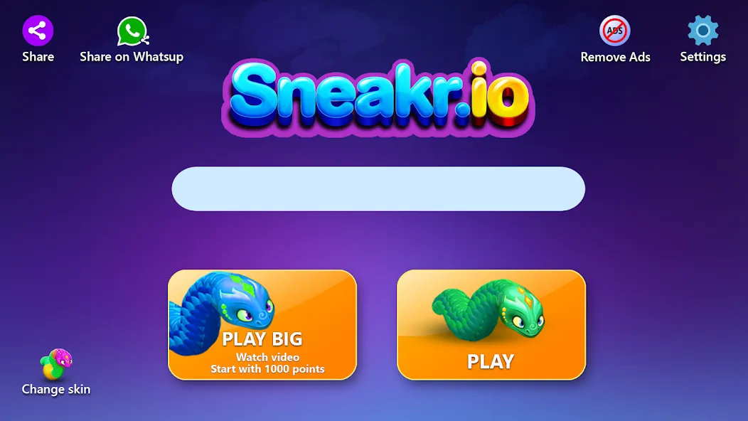 Sneak.io - Snake Game  [МОД Unlocked] Screenshot 5