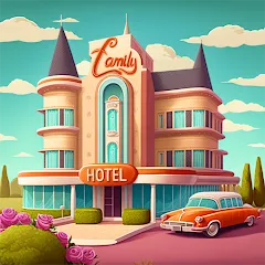 Скачать взлом Merge Hotel: Family Story Game (Мердж Отель)  [МОД Бесконечные монеты] - последняя версия apk на Андроид