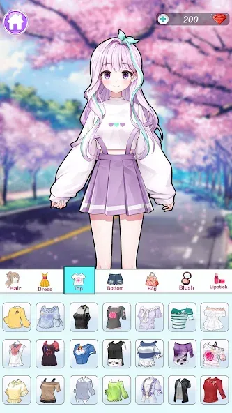 Anime Dress Up and Makeup Game  [МОД Menu] Screenshot 2