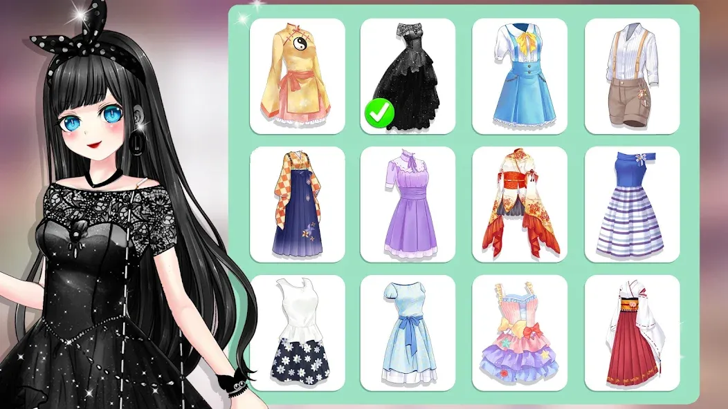 Anime Dress Up and Makeup Game  [МОД Menu] Screenshot 5