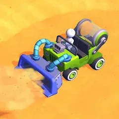 Взломанная Sand Miner: Idle Mining Game (Сэнд Майнер)  [МОД Много монет] - полная версия apk на Андроид