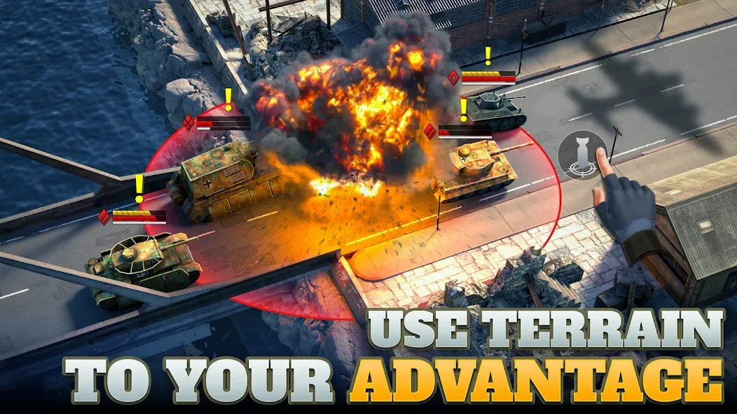 Tanks Charge: Online PvP Arena (Танковая атака)  [МОД Все открыто] Screenshot 2