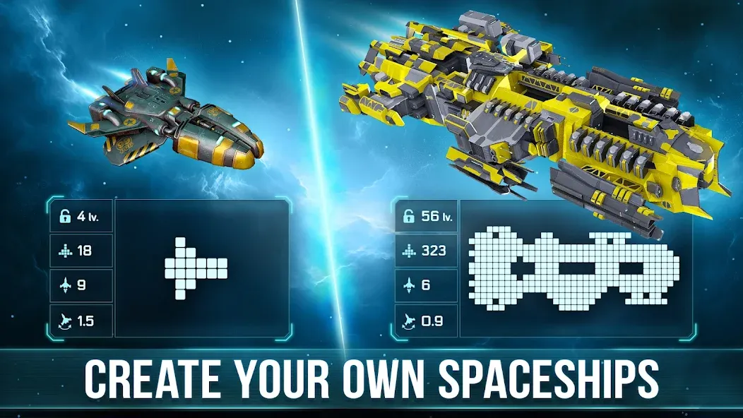 Space Arena: Construct & Fight (Спейс Арена)  [МОД Все открыто] Screenshot 1