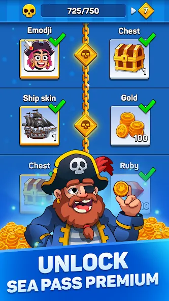 Pirates & Puzzles：Ship Battles  [МОД Menu] Screenshot 5