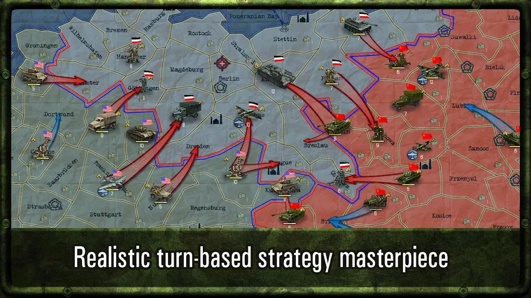 Strategy & Tactics: WW2  [МОД Бесконечные деньги] Screenshot 1