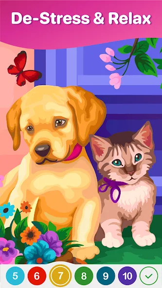 Hey Color Paint by Number Art  [МОД Бесконечные деньги] Screenshot 2