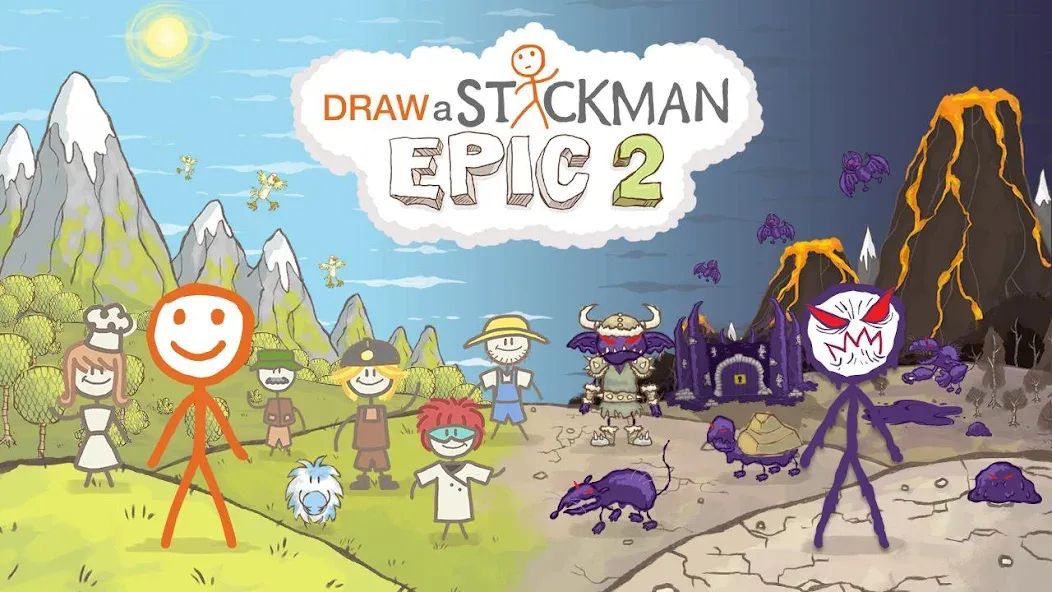 Draw a Stickman: EPIC 2 (Дроу э Стикман)  [МОД Mega Pack] Screenshot 1