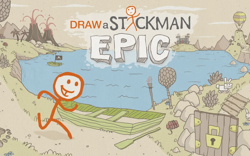 Draw a Stickman: EPIC Free (Нарисуй палочного человечка)  [МОД Много денег] Screenshot 1