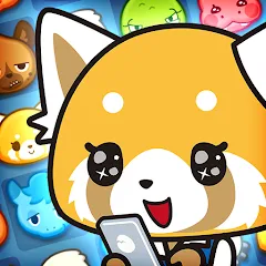 Скачать взломанную Aggretsuko : Match 3 Puzzle (Аггретсуко)  [МОД Бесконечные деньги] - полная версия apk на Андроид