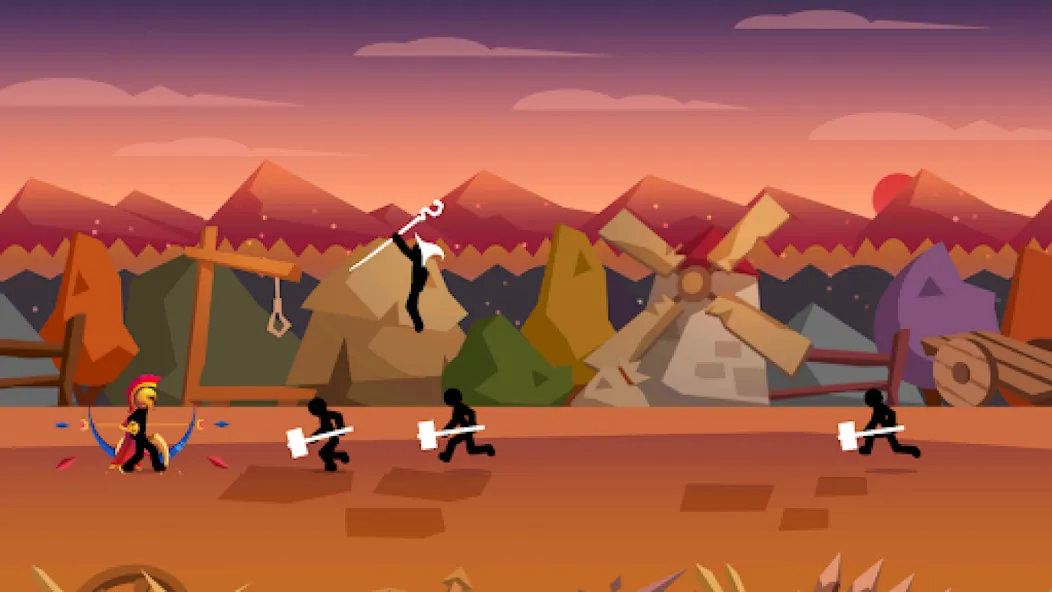 Stick Fight: Shadow Archer (Стк Файт)  [МОД Много монет] Screenshot 1