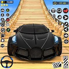 Скачать взлом GT Car Stunt Race: Mega Ramps (Джи Ти Кар Стант Рейс)  [МОД Бесконечные деньги] - последняя версия apk на Андроид