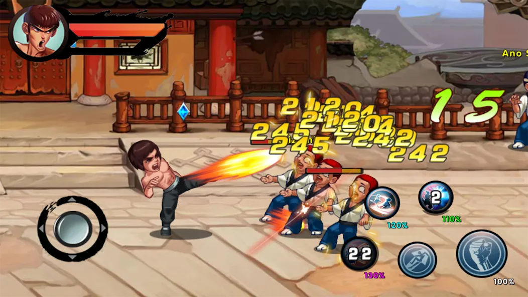 Kung Fu Attack: Final Fight (Кунгфу Атака)  [МОД Unlocked] Screenshot 5