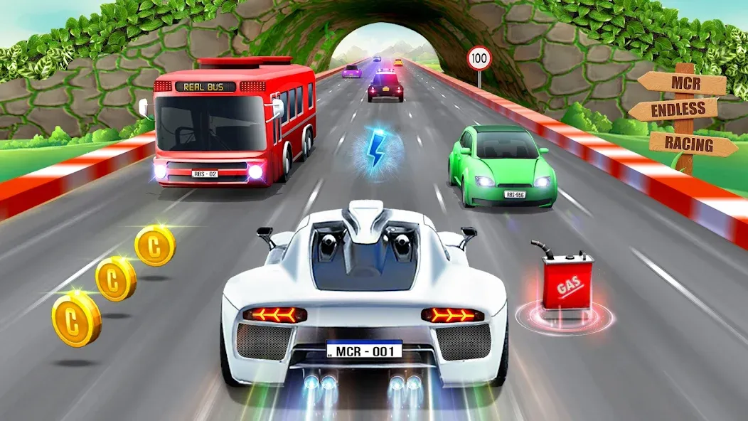 Mini Car Racing Game Legends  [МОД Много денег] Screenshot 1