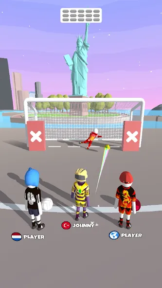 Goal Party - Soccer Freekick (Гоал Парти)  [МОД Много монет] Screenshot 2