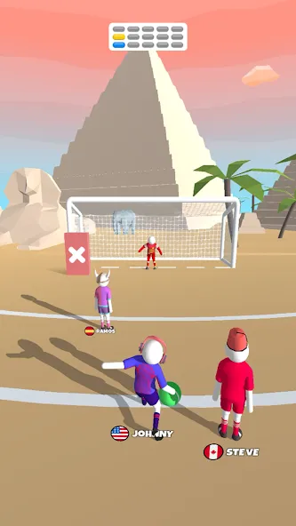 Goal Party - Soccer Freekick (Гоал Парти)  [МОД Много монет] Screenshot 3