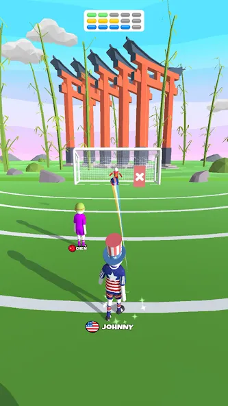 Goal Party - Soccer Freekick (Гоал Парти)  [МОД Много монет] Screenshot 4