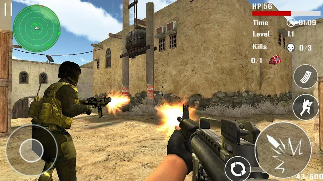 Gun Strike Shoot 3D  [МОД Unlimited Money] Screenshot 1