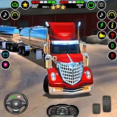 Скачать взломанную US Truck Driving Cargo Game 3D (Американский грузовик водителя)  [МОД Бесконечные монеты] - полная версия apk на Андроид